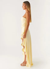 Bodie Maxi Dress - Pastel Yellow