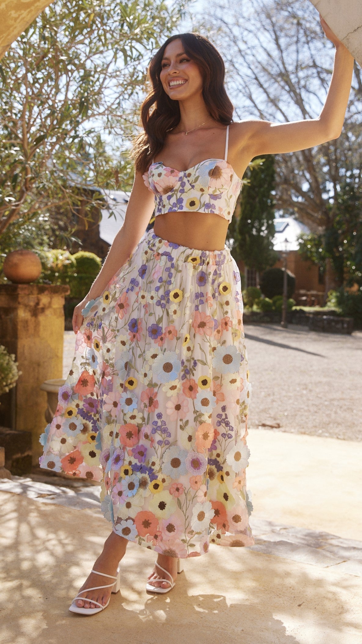 Naja Crop Top - Multi Floral
