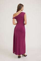 Sculpt Draped Off Shoulder Maxi Dress