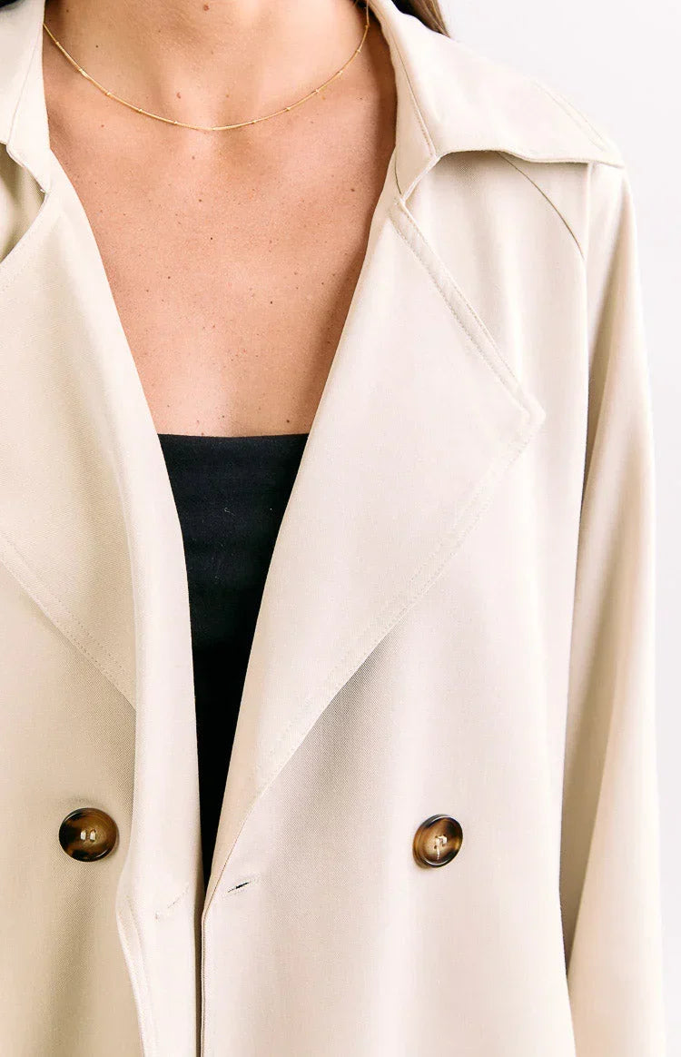Orla Cream Belted Trench Coat