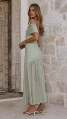 Dalia maxi Dress - Sage