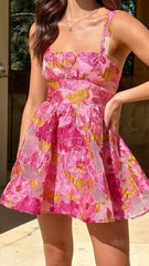 Malika Mini Dress - Pink