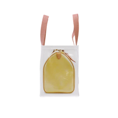 TITA ELVIE duffle Grocery Bag, yellow  canvas, large