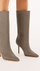 Nour Boots - Taupe Suede