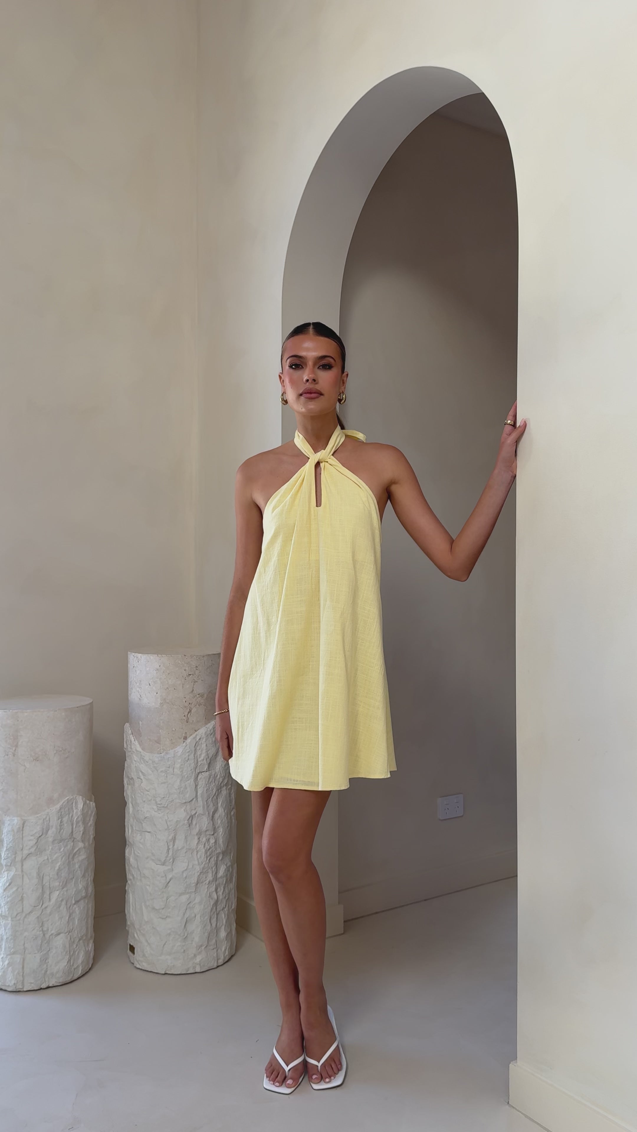 Maja Mini Dress - Yellow